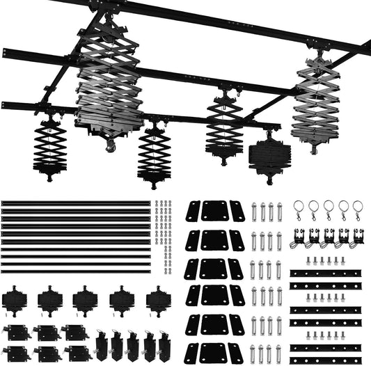 197" x197"Studio Pantograph Photography Ceiling Rail System 5.0M Studio Rail Lighting System Pantograph Studio Arm 43-200CM Studio Ceiling Rail System Photography